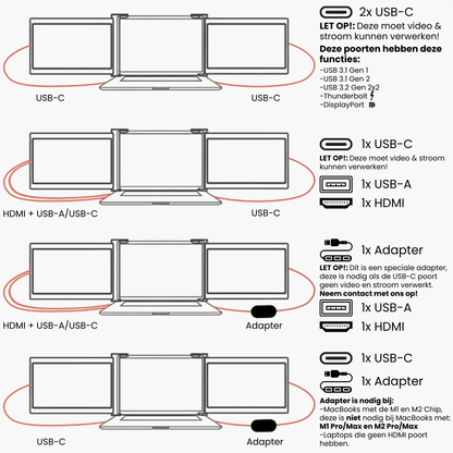 Blerron Tri-Screen 13.3 Black